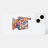 Erdnüsse | Snoopy & Woodstock Rainbow Paint Case-Mate iPhone Hülle (Rückseite (Horizontal))