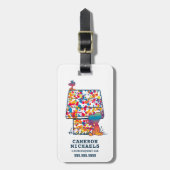 Erdnüsse | Snoopy & Woodstock Rainbow Paint Gepäckanhänger (Vorderseite vertikal)