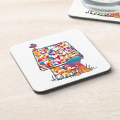 Erdnüsse | Snoopy & Woodstock Rainbow Paint Getränkeuntersetzer (Linke Seite)