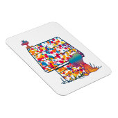 Erdnüsse | Snoopy & Woodstock Rainbow Paint Magnet (Rechte Seite)