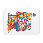 Erdnüsse | Snoopy & Woodstock Rainbow Paint Magnet (Horizontal)