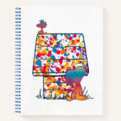 Erdnüsse | Snoopy & Woodstock Rainbow Paint Notizblock (Vorderseite)