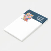 Erdnüsse | Snoopy & Woodstock Rainbow Paint Post-it Klebezettel (angewinkelt)