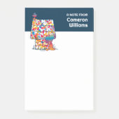 Erdnüsse | Snoopy & Woodstock Rainbow Paint Post-it Klebezettel (Vorderseite)