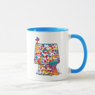 Erdnüsse   Snoopy & Woodstock Rainbow Paint Tasse