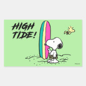 Erdnüsse | Snoopy & Woodstock Rechteckiger Aufkleber (Vorderseite)