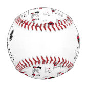 Erdnüsse | Snoopy & Woodstock Red & Black Baseball (Rückseite)