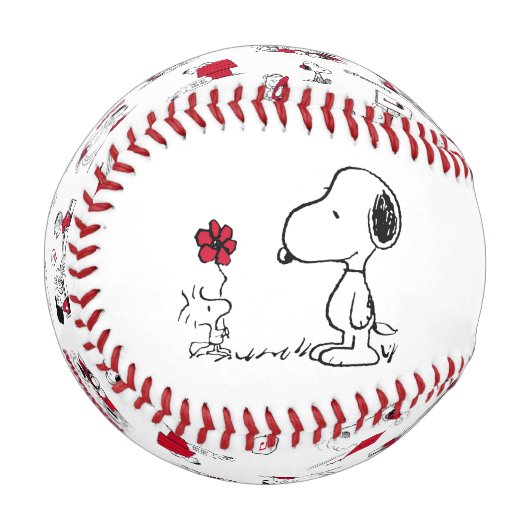 Erdnüsse | Snoopy & Woodstock Red & Black Baseball (Rückseite Rechts)