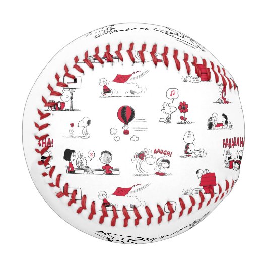 Erdnüsse | Snoopy & Woodstock Red & Black Baseball (Vorderseite Links)