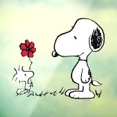 Erdnüsse | Snoopy & Woodstock Red & Black Fensteraufkleber (Blatt 3)