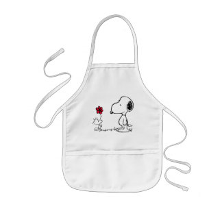 Erdnüsse | Snoopy & Woodstock Red & Black Kinderschürze