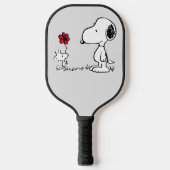 Erdnüsse | Snoopy & Woodstock Red & Black Pickleball Schläger (Vorderseite)