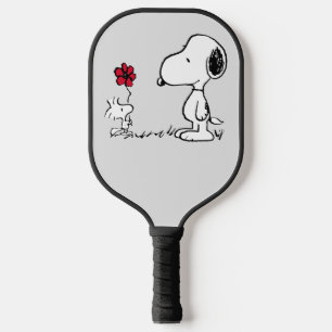 Erdnüsse   Snoopy & Woodstock Red & Black Pickleball Schläger