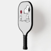 Erdnüsse | Snoopy & Woodstock Red & Black Pickleball Schläger (Links)
