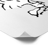 Erdnüsse | Snoopy & Woodstock Red & Black Poster (Ecke)