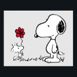 Erdnüsse | Snoopy & Woodstock Red & Black Poster<br><div class="desc">Dieses niedliche Schwarz-Rot-Erdnüsse-Kunstwerk besticht durch Snoopy und Woodstock.</div>