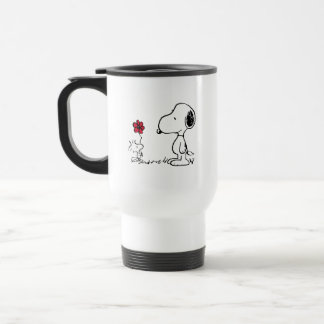 Erdnüsse | Snoopy & Woodstock Red & Black Reisebecher