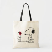 Erdnüsse | Snoopy & Woodstock Red & Black Tragetasche (Vorne)