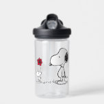 Erdnüsse | Snoopy & Woodstock Red & Black Trinkflasche<br><div class="desc">Dieses niedliche Schwarz-Rot-Erdnüsse-Kunstwerk besticht durch Snoopy und Woodstock.</div>