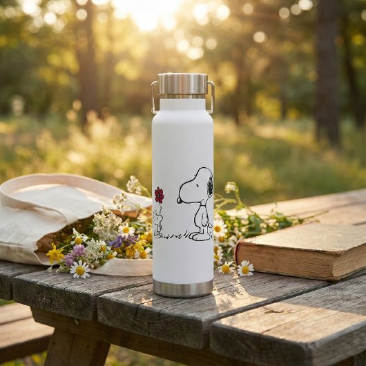 Erdnüsse | Snoopy & Woodstock Red & Black Trinkflasche