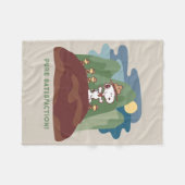 Erdnüsse | Snoopy & Woodstock Reine Zufriedenheit Fleecedecke (Vorderseite (Horizontal))