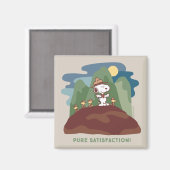 Erdnüsse | Snoopy & Woodstock Reine Zufriedenheit Magnet (Vorderseite/Rückseite)