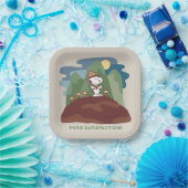 Erdnüsse | Snoopy & Woodstock Reine Zufriedenheit Pappteller (Party)