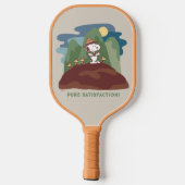 Erdnüsse | Snoopy & Woodstock Reine Zufriedenheit Pickleball Schläger (Rückseite)