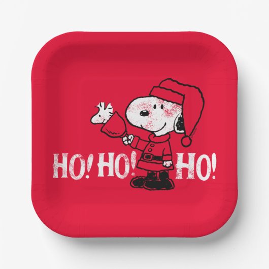 Erdnüsse | Snoopy & Woodstock Ringbröle Pappteller (Vorderseite)