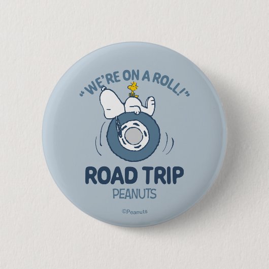 Erdnüsse | Snoopy & Woodstock Road Trip Button (Vorderseite)
