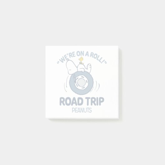 Erdnüsse | Snoopy & Woodstock Road Trip Post-it Klebezettel (Vorderseite)