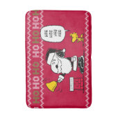Erdnüsse | Snoopy & Woodstock Santa Bell Ringer Badematte (Vorderseite Vertikal)