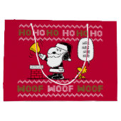 Erdnüsse | Snoopy & Woodstock Santa Bell Ringer Große Geschenktüte (Rückseite)