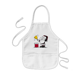 Erdnüsse   Snoopy & Woodstock Santa Bell Ringer Kinderschürze