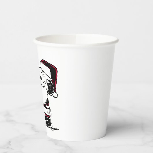 Erdnüsse | Snoopy & Woodstock Santa Bell Ringer Pappbecher (Links)