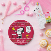 Erdnüsse | Snoopy & Woodstock Santa Bell Ringer Pappteller (Party)