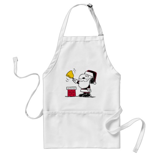 Erdnüsse | Snoopy & Woodstock Santa Bell Ringer Schürze (Vorne)