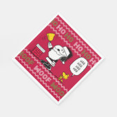 Erdnüsse | Snoopy & Woodstock Santa Bell Ringer Serviette (Ecke)