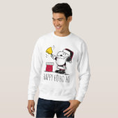 Erdnüsse | Snoopy & Woodstock Santa Bell Ringer Sweatshirt (Vorne ganz)