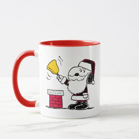 Erdnüsse | Snoopy & Woodstock Santa Bell Ringer Tasse (Links)