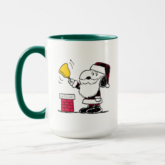 Erdnüsse | Snoopy & Woodstock Santa Bell Ringer Tasse (Links)