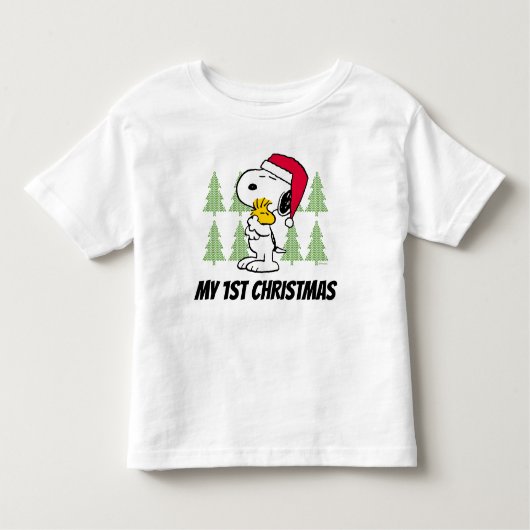 Erdnüsse | Snoopy & Woodstock Santa Claus Hug Kleinkind T-shirt (Vorderseite)