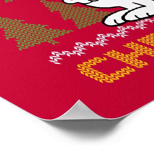 Erdnüsse | Snoopy & Woodstock Santa Claus Hug Poster (Ecke)