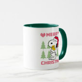 Erdnüsse | Snoopy & Woodstock Santa Claus Hug Tasse (VorderseiteRechts)