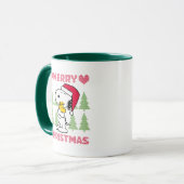 Erdnüsse | Snoopy & Woodstock Santa Claus Hug Tasse (Vorderseite Links)