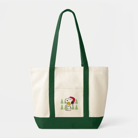 Erdnüsse | Snoopy & Woodstock Santa Claus Hug Tragetasche (Vorne)