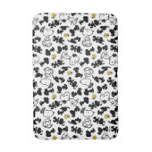 Erdnüsse | Snoopy & Woodstock-Schattenmuster Badematte (Vorderseite Vertikal)