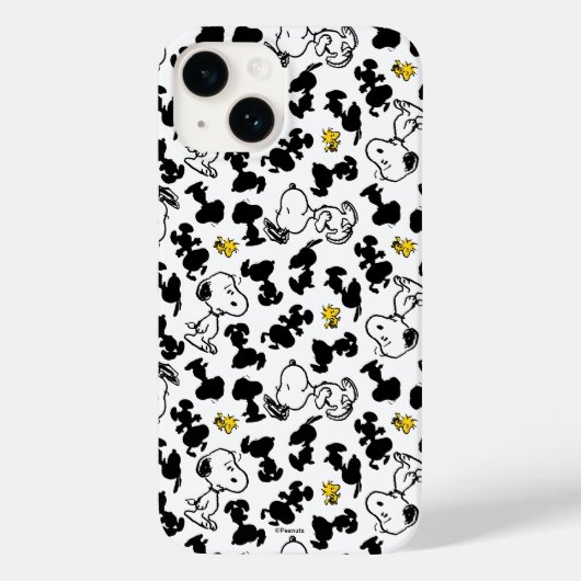 Erdnüsse | Snoopy & Woodstock-Schattenmuster Case-Mate iPhone Hülle (Rückseite)