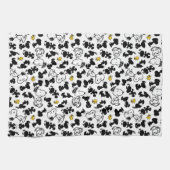 Erdnüsse | Snoopy & Woodstock-Schattenmuster Geschirrtuch (Horizontal)