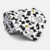 Erdnüsse | Snoopy & Woodstock-Schattenmuster Krawatte (Gerollt)